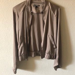 Satin bomber jacket